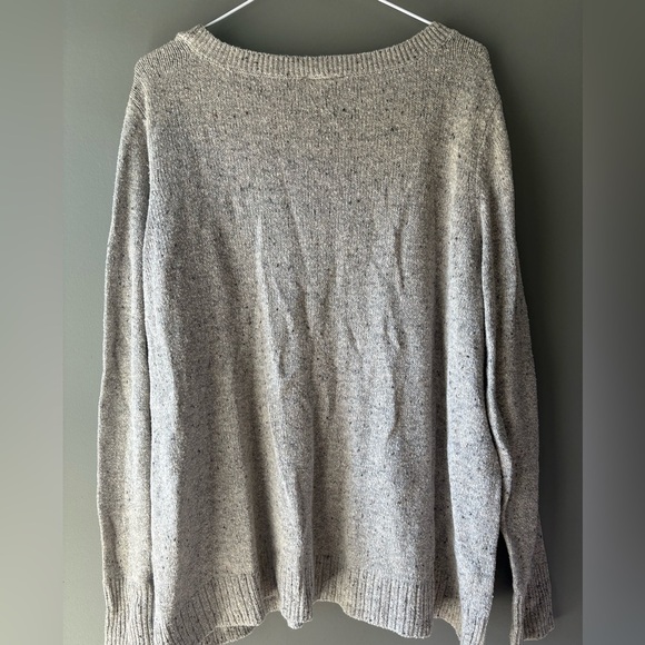 Torrid size 2 (2X) Pullover Cable Front Tunic Sweater, Taupe - Picture 7 of 7